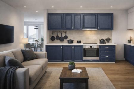 Bucatarie ADEL MDF albastru inchis 2,6M [3]