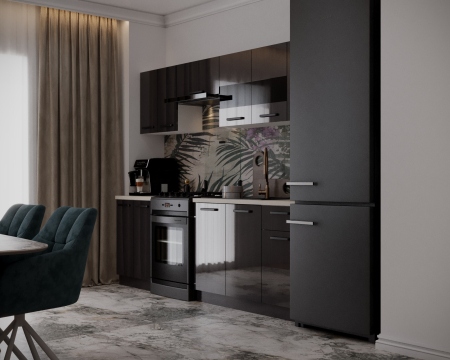 Bucatarie DARIA 2,4M gri antracit [1]