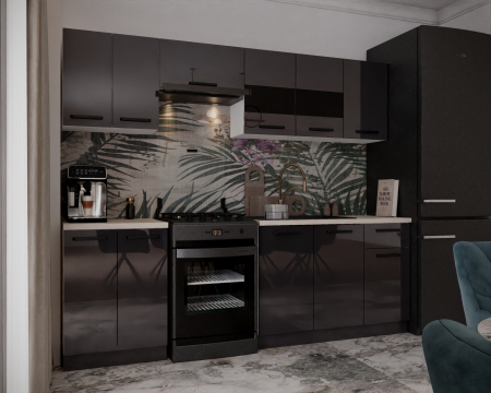 Bucatarie DARIA 2,4M gri antracit [2]