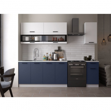 Mobila bucatarie - Bucatarie TEHNO NEW MDF 2m ultramarin