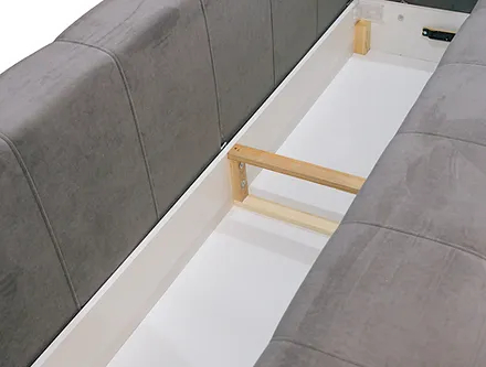 CANAPEA ATENA extensibila stofa plusata gri Wind 89 [8]