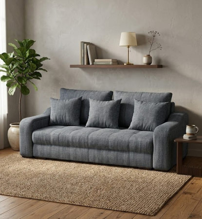 Canapele 3 locuri extensibile - canapea-atena-extensibila-gri-mobila-actual-barlad