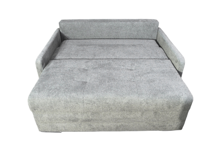 CANAPEA BASIC BRAT INGUST 2 LOCURI extensibila stofa plusata albastra Wind 76 [2]