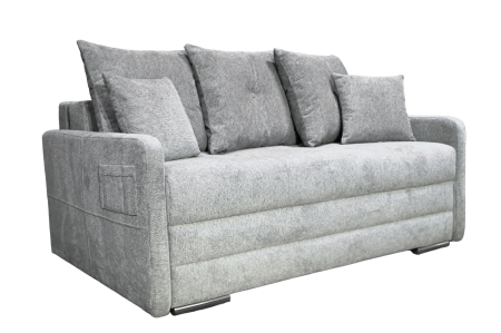 CANAPEA BASIC BRAT INGUST 2 LOCURI extensibila stofa plusata roz Paradiso Sepia [1]