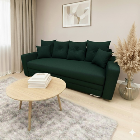 Canapele - CANAPEA BASIC BRAT LAT extensibila stofa verde Matrix 33