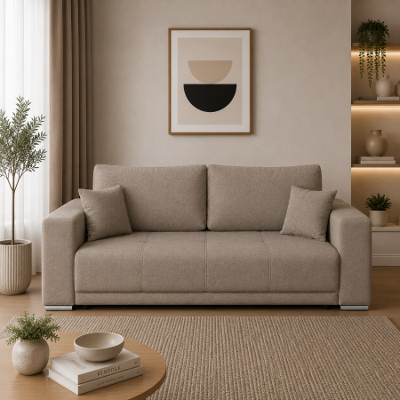 Canapele 3 locuri extensibile - canapea-bergen-3locuri-extensibila-bej-vibe21-mobila-actual-barlad