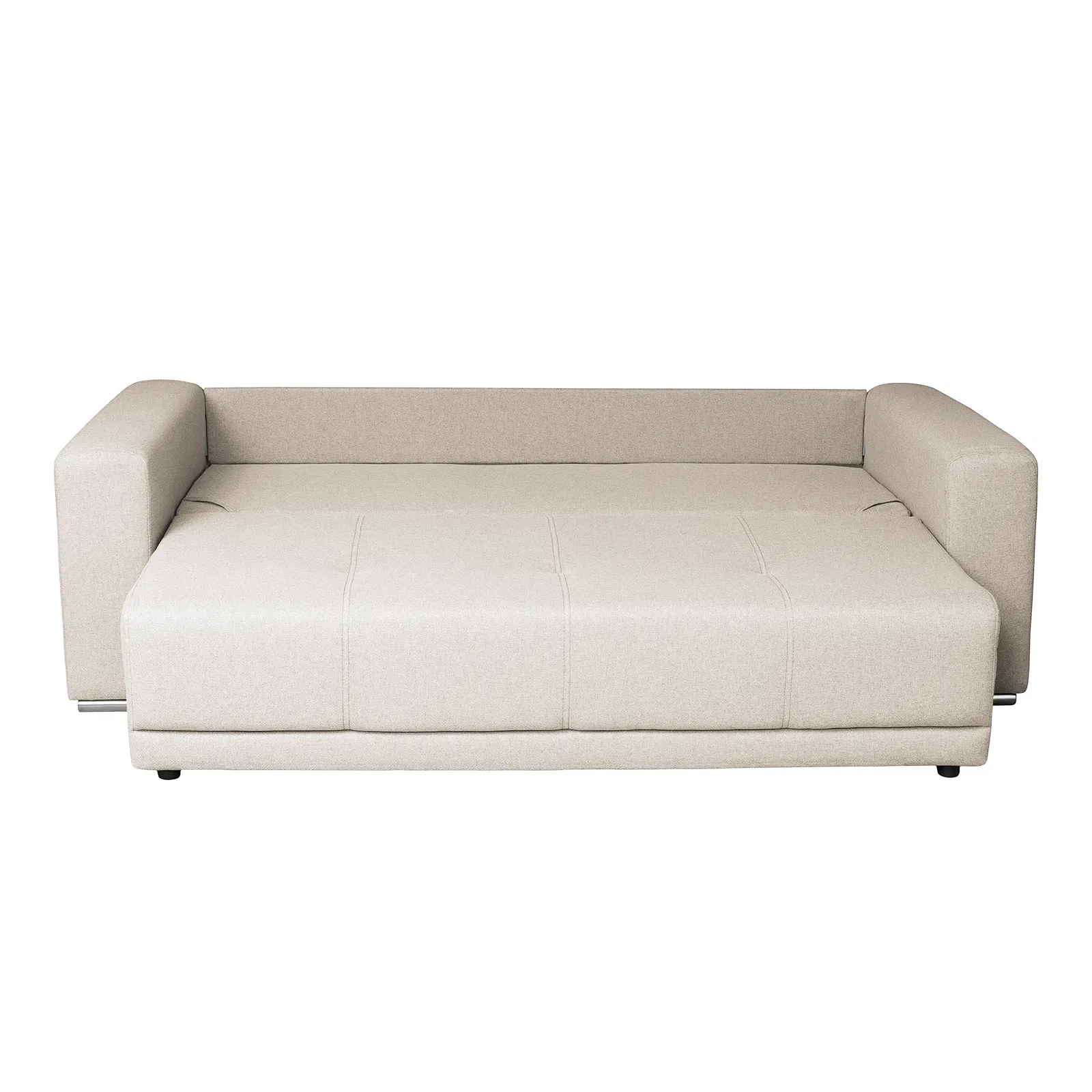 Canapea BERNA B extensibila 3 locuri cu lada depozitare stofa gri Neve 90 [6]