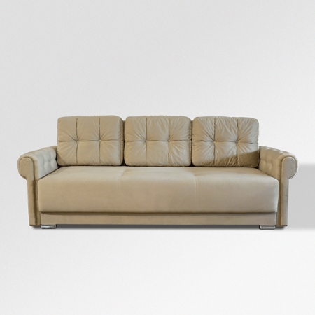 Canapele 3 locuri extensibile - CANAPEA CATINCA extensibila 140 stofa bej Herbi 60