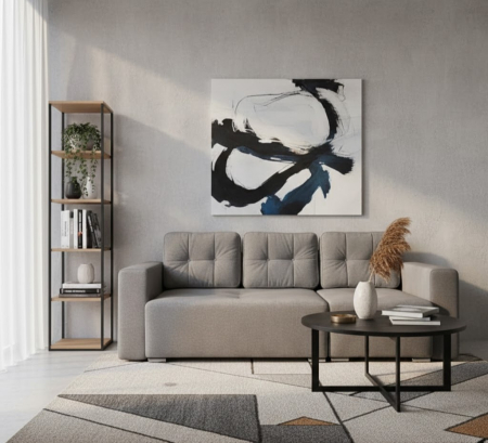 Coltare extensibile - CANAPEA COLT DEBORA 150 stofa plusata bej inchis Wind 21