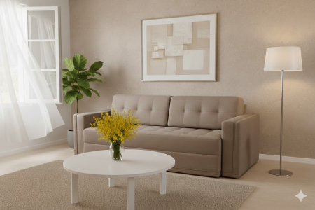 Canapele - CANAPEA GAUDI extensibila stofa bej deschis Austin 3