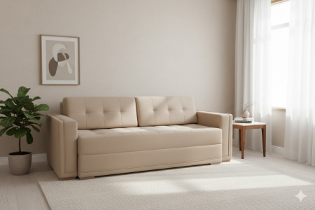 Canapele - CANAPEA GAUDI extensibila stofa bej plusata Wind 11