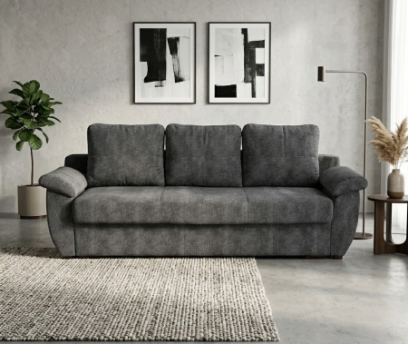 Canapele 3 locuri extensibile - canapea-havana-extensibila-gri-mobila-actual-barlad