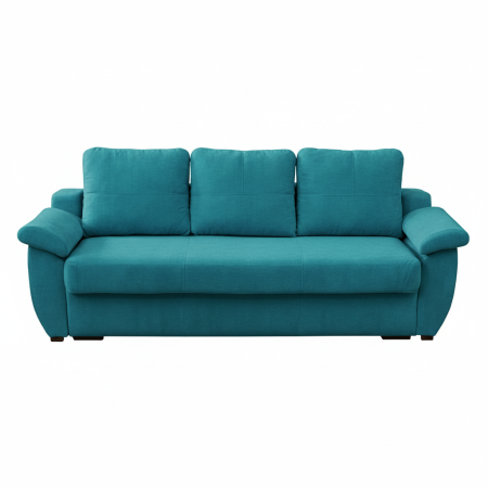 CANAPEA HAVANA extensibila stofa plusata turcoaz Collins Indi [1]