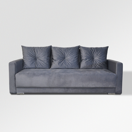 Canapele - CANAPEA LIUBA extensibila 160 stofa plusata gri Wind21