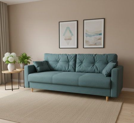 canapea liuba extensibila cu picioare de lemn de 10 cm magazin mobila actual barlad [0]