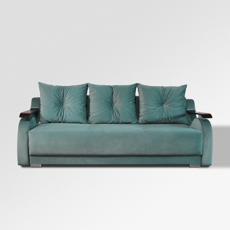 CANAPEA ORIENT extensibila 140 stofa plusata gri Wind 21 [2]