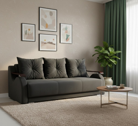 Canapele 3 locuri extensibile - canapea-orient-extensibila-stofa-gri-inchis-herbi-30-magazin-mobila-actual-barlad-vaslui