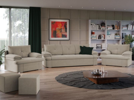 Set canapea si fotolii - Set ROMA canapea extensibila si fotolii fixe