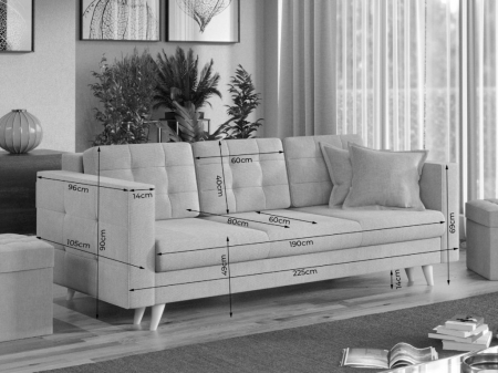 CANAPEA SANTORINI extensibila - la comanda [4]