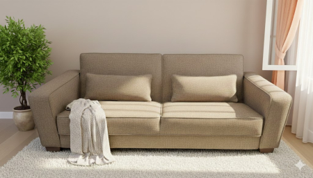 Canapele - CANAPEA VIENA extensibila stofa maro deschis Austin 3