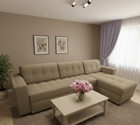 COLTAR GAUDI extensibil 3S1 stofa plusata Paradiso Cappuccino [0]