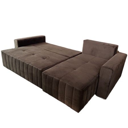 COLTAR LOFT extensibil stofa catifelata maro [3]