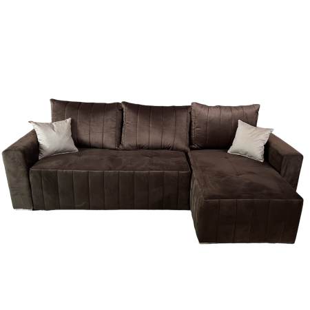 COLTAR LOFT extensibil stofa catifelata maro [1]