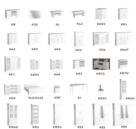 Dormitor Kora dulap 4 usi pin andersen [10]