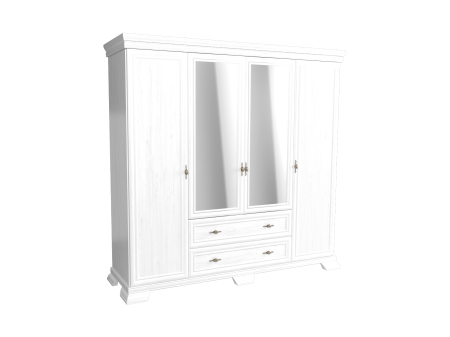 Mobila dormitor - Dulap Kora 4 usi si 2 sertare KS3 pin andersen