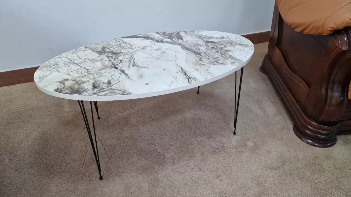 Masute cafea - Masuta cafea MIA alb marmorat