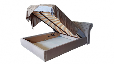 PAT tapitat CLASIC 200 * 160 stofa gri deschis Herbi 35 [1]