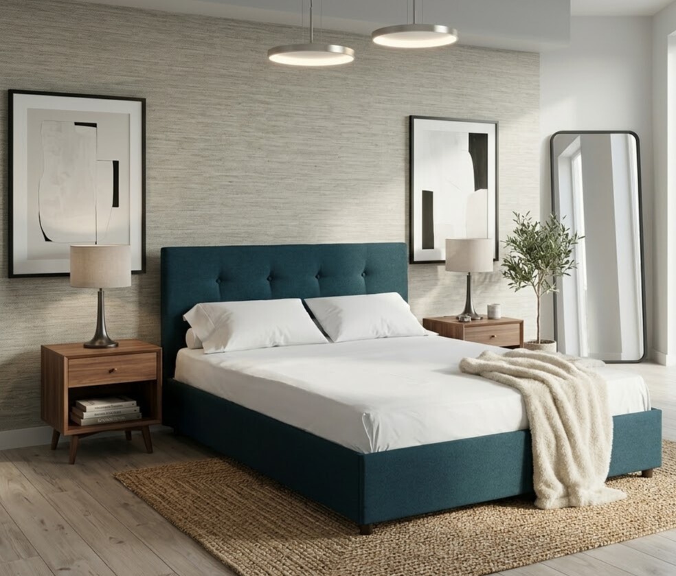 Paturi tapitate - pat-tapitat-econo-clasic-200*140-albastru-twist13-mobila-actual