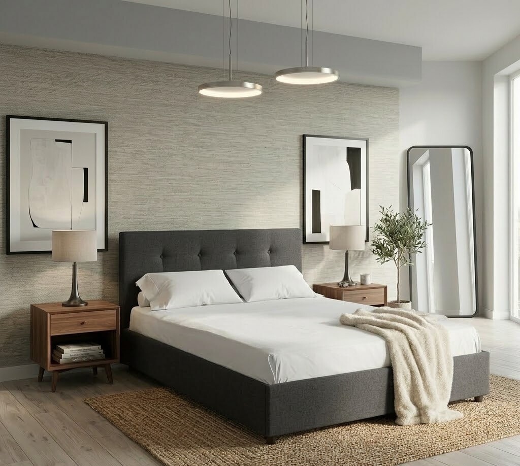 Paturi tapitate - pat-tapitat-econo-clasic-200*160-gri-inchis-twist20-mobila-actual