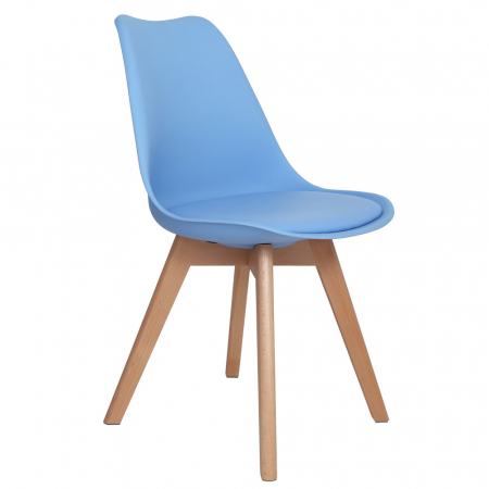 Mobila bucatarie - Scaun bucatarie CELIA albastru deschis