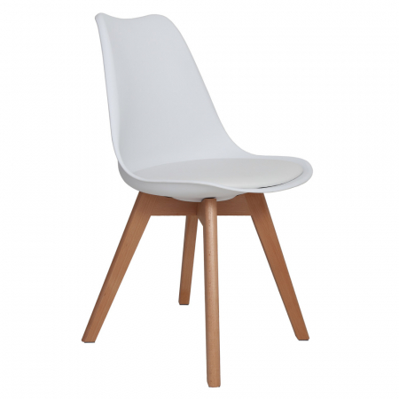 Mobila bucatarie - Scaun bucatarie CELIA alb