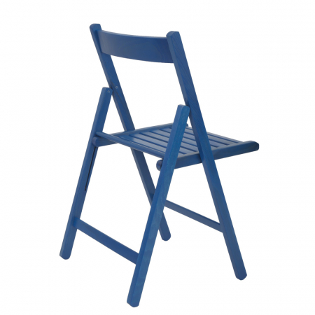 Scaun pliant BASIC albastru [2]