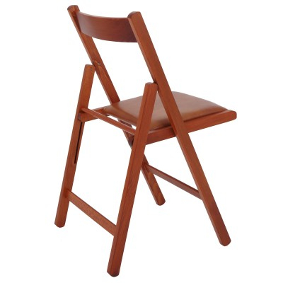 Scaun pliant tapitat Basic cires [3]