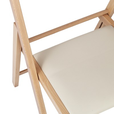 Scaun pliant Basic tapitat fag natur [2]