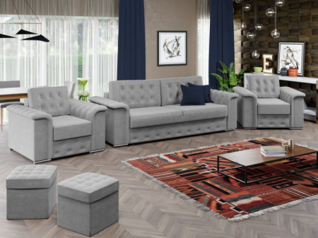 Set canapea si fotolii - Set OLIMP canapea extensibila si fotolii fixe