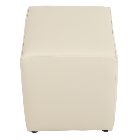 Taburet CUBE imitatie piele crem 21834 [2]