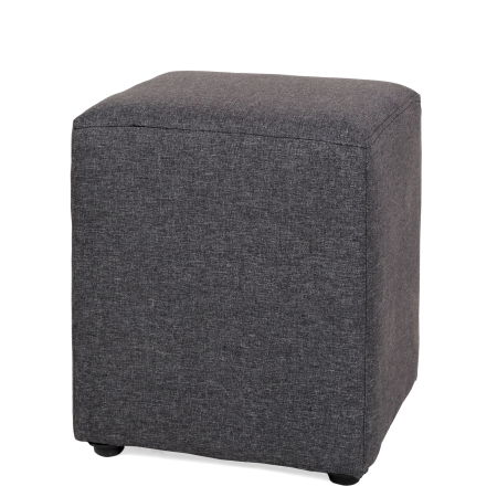Mobila living - Taburet CUBE stofa gri S05