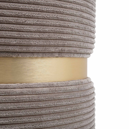 Taburet RING cu inel auriu stofa bej deschis L46 [3]