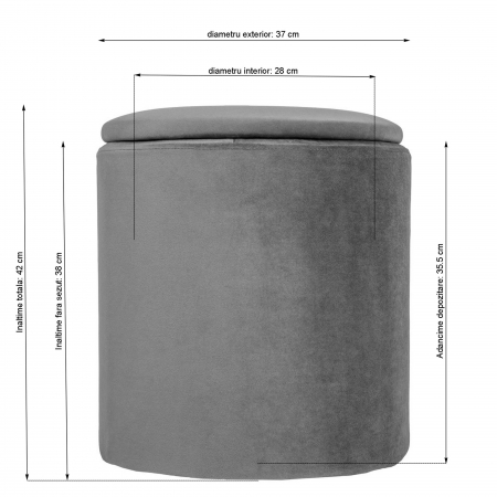 Taburet NADIA catifea [10]