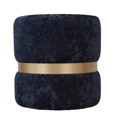 Taburete - taburet-ring-catifea-albastru-inel-auriu-mobila-actual-barlad