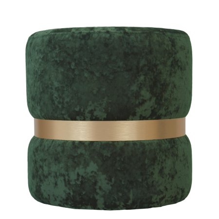 Taburete - taburet-ring-catifea-verde-inel-auriu-mobila-actual-barlad