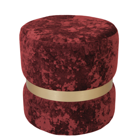 Taburete - taburet-ring-catifea-bordo-inel-auriu-mobila-actual-barlad