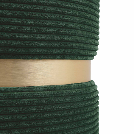 Taburet RING cu inel auriu stofa verde L56 [3]