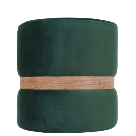 Taburete - taburet-ring-catifea-verde-H56-inel-stejar-mobila-actual-barlad