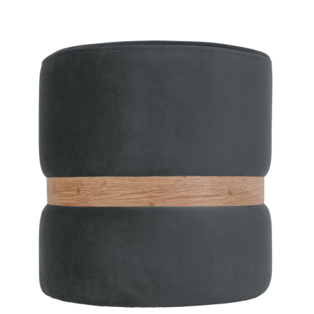 Taburete - taburet-ring-catifea-gri-H30-inel-stejar-mobila-actual-barlad