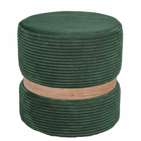 Taburete - taburet-ring-stofa-verde-L56-inel-stejar-mobila-actual-barlad